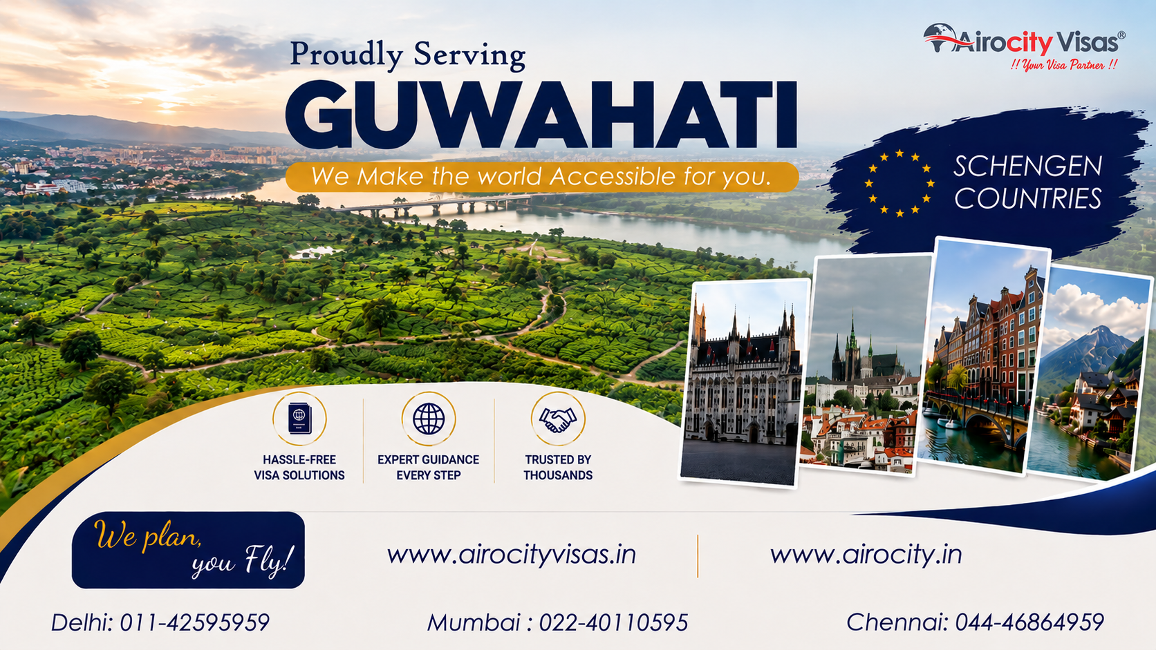 schengen visa from guwahati